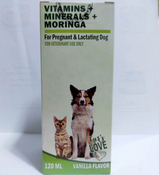Vitamins+Mineral+Moringa 120ml for Pregnant & Lactating CATS & DOGS