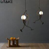 LITAKE โคมระย้าแบบแขวนใน Charming ที่ทันสมัยโคมไฟเหล็กที่แขวนอย่างหรูหรา
