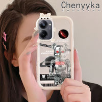 เคส Chenyyka สำหรับ Realme 10 Realme 10 Pro Plus 5G เคสแฟชั่นกลหมีน้อยมอนสเตอร์ทรงโบว์นต์เคสนิ่มทนต่อการขัดถูเคสโทรศัพท์โปร่งใสฝาครอบป้องกันเลนส์กล้องถ่ายรูป TPU ซิลิกาเจล