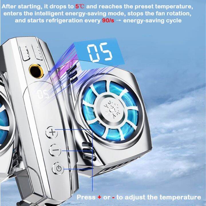 ready-stock-mobile-phone-radiator-gaming-cooler-cooling-fan-for-pugb-game-live-broadcast-phone-cooler-fan