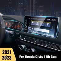 สติ๊กเกอร์สกีนกระจกเทมเปอร์นำทางรถยนต์สำหรับ Honda Civic 11Th Gen 2021 2022 2023อุปกรณ์เสริมในฟิล์มป้องกัน