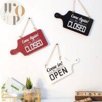 WOP Store ป้ายเปิดปิด OPEN CLOSED ป้ายห้อยหน้าร้าน ป้ายเปิดปิดร้านสไตล์เรโทร ป้ายเปิดปิดใช้ได้2ด้าน