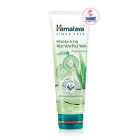 HIMALAYA Moist Aloe Vera Face Wash 100ml หิมาลายา โฟมล้างหน้า สารสกัดจากว่านหางจระเข้ แตงกวา และวิตามิน E (1หลอด/100มล.)