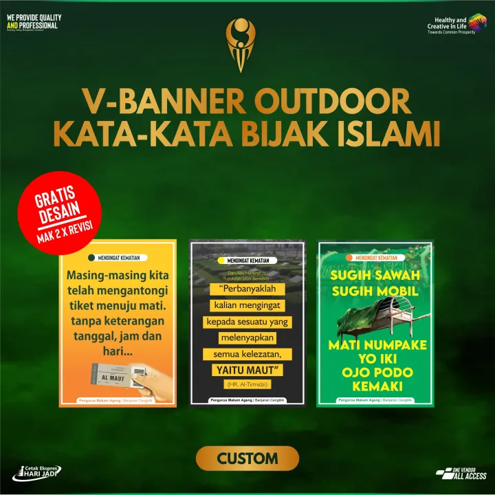 V-BANNER KATA-KATA BIJAK ISLAMI | Lazada Indonesia