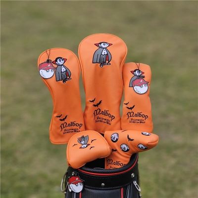 ☁ Vampire Fishermans Cap Golf Club Covers 1 3 5 UT Blade Mallet Putter Mixed Set Headcovers Protector