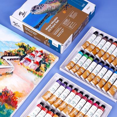 36 Color Oil Paint Set 18ml Odorless Water-soluble Student Childrens Professional Art Student Painting Gouache Watercolor Paint