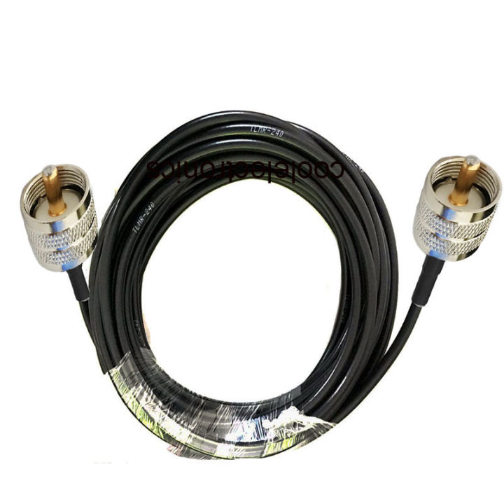 LMR240 UHF PL259 male to UHF male Connector LMR-240 Low Loss RF Coax cable 1/2/3/5/10/15/20m