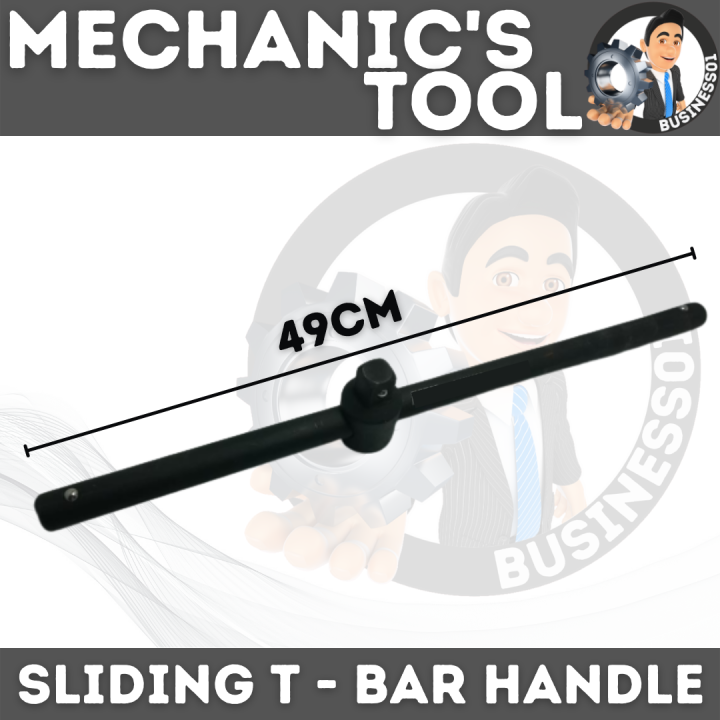 Business01 Sliding TBar Handle 3/4 Drive 19" Carbon Black High Quality