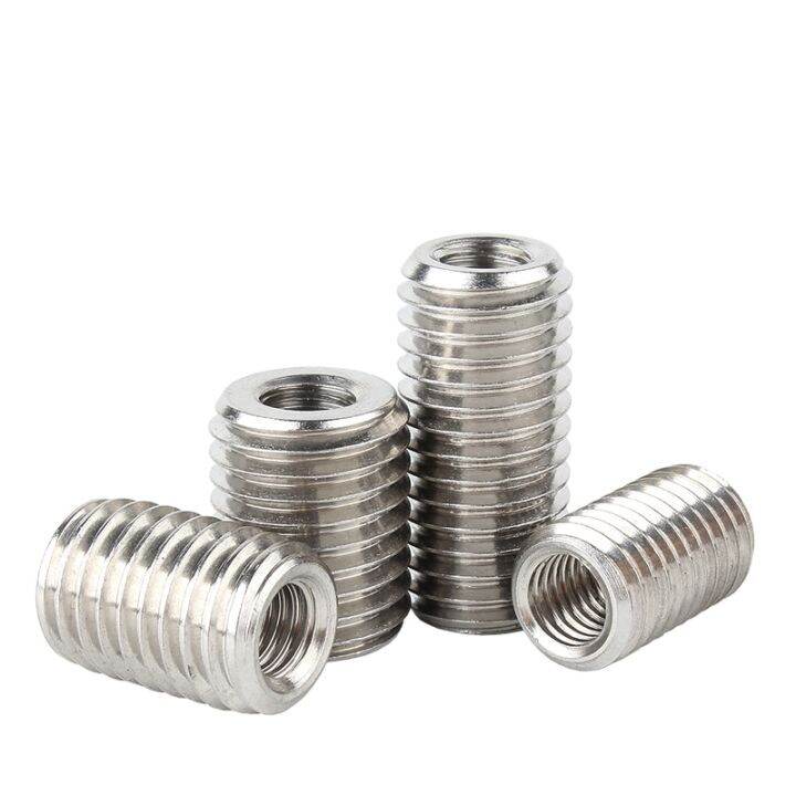 2-5pcs-inside-outside-thread-adapter-screw-nuts-insert-sleeve-converter-nut-coupler-m2-m3-m4-m5-m6-m12-m20-304-stainless-steel-nails-screws-fastene