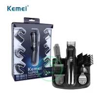 KEMEI รุ่น KM-600 11 IN 1 สามารถตัดทรงผม ตัดขนจมูกและโกนหนวดได้ กันขอบแกะลาย   KM-640 8 IN 1