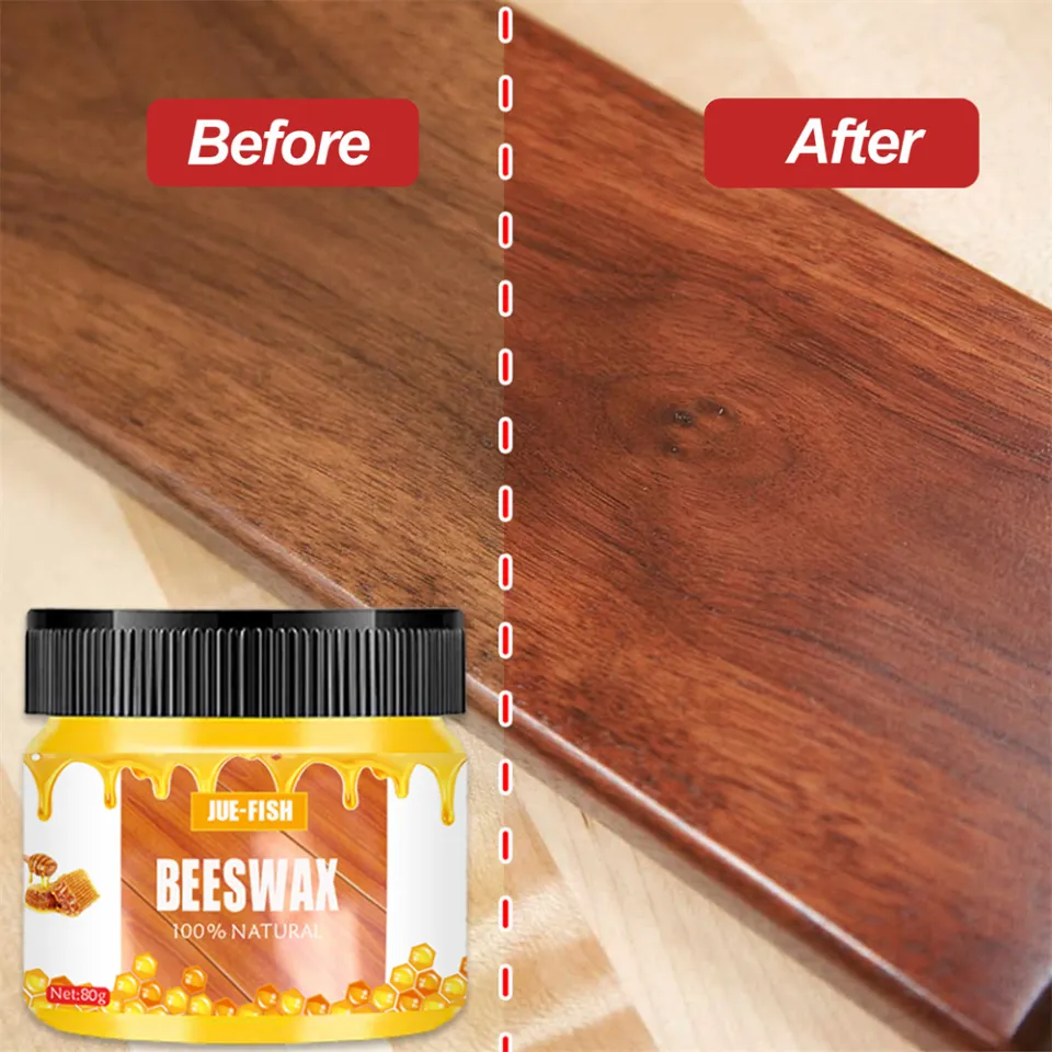 Solid Organic Natural Pure Bee-wax Wood Wax Polisher Waterproof Furniture  Care Maintenance Beeswax for Household
