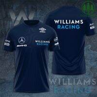 [ส่งของ]Williams Racing Dorilton AMG F1 เสื้อยืดลําลอง สําหรับผู้ชาย ผู้หญิง แขนสั้น คอกลม ขนาดใหญ่ เหมาะกับฤดูร้อน