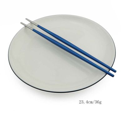 5Pairslot Japanese Korean Chinese Chopsticks Black Gold Stainless Steel Sushi Chopstick Tableware 23cm Drop Shipping