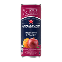 San Pellegrino Melograno E Aranciata 330 ml น้ำผลไม้อัดแก๊สธรรมชาติ รสส้มและทับทิม ซานเพลิกริโน่ ขนาด 330ml (6608)