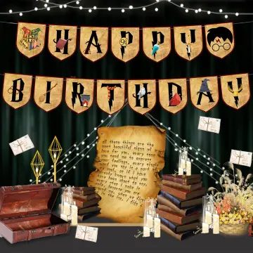 7x5ft Harry Potter Theme Photography Background for Magic Theme Birthday  Baby Shower Party Decoration Banner Backdrop