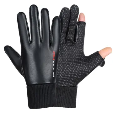 1pair Waterproof And Cold Proof Mens Gloves With Non Slip Grip And