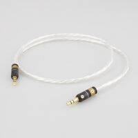 New Odin 7N Silver Plated 3.5mm Male To 3.5mm Male Audio Stereo Cable 3.5mm Jack Audio Cable For Car Headphone Adapter