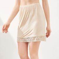 Modelhouses # Skirt Slip สำหรับผู้หญิงในชุดเดรสผ่าข้างชายเสื้อผ่าข้างสำหรับยางยืดฤดูร้อน