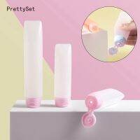 Prettyset】ขวดเปล่าสำหรับอาบน้ำในโรงแรมขวดเครื่องสำอางสำหรับเดินทางโลชั่นแบบบีบสบู่ล้างหน้าท่อพีอีขนาด30มล. 50มล.