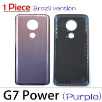 【☊HOT☊】 xuren5304977 ฝาครอบด้านหลังเป็นกระจกด้านหลังสำหรับ Moto G7 G7เพาเวอร์บวก G8เล่น G8บวกกับตัวเครื่องประตู G10พร้อมสติกเกอร์กาวกาว