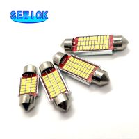 50Pcs C5W LED Canbus Festoon 31mm 36mm 39mm 41mm for car Bulb Interior Reading Light License Plate Lamp White 5000K free error