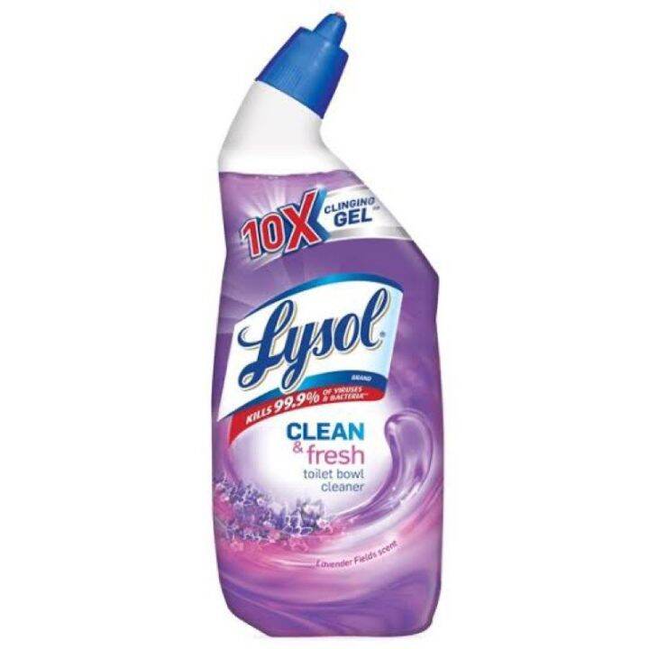 Lysol Clean & Fresh Toilet Bowl Cleaner, Lavender Fields, 236 mL