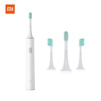 แปรงสีฟันไฟฟ้าระบบโซนิก Xiaomi MIJIA ของแท้,แปรงสีฟันไฟฟ้าระบบโซนิกชาร์จ T300ได้กันน้ำได้แปรงทำความสะอาดฟันอัจฉริยะแปรงฟันอัลตราโซนิกอ่อนนุ่ม