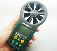 เครื่องวัดความเร็วลม มิเตอร์วัดความเร็วลม เครื่องวัดลมใบพัดในตัว MS6252A Digital Anemometer Air-Velocity/Flow humidity hd