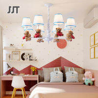 JJT LEDโคมไฟ เพดาน โคมไฟแขวน ไฟตกแต่งห้อง สี ไฟปาร์ตี้ โคมระย้ามัลติฟังก์ชั่น ไฟเพดานห้อง โคมระย้า LED ประเภทการ์ตูน