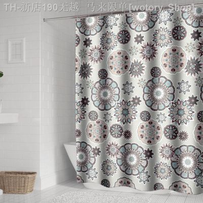 【CW】✷▼  Mandala Shower Curtains Curtain Bathtub Bathing Cover Extra Large Wide 12 Hooks
