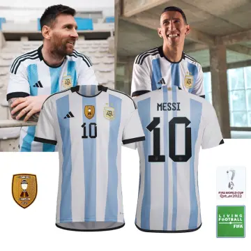 Argentina￼ 2022 World Cup Home Jersey Qatar 2XL Slim Lionel Messi￼ #10  Authentic