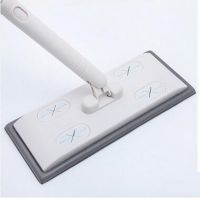 ☋☬○ 360 Degrees Rotatable Dust Removing Mop Detachable Flat Mop For Wash Floor Antistatic Dirt Grime Household Cleaning Tools