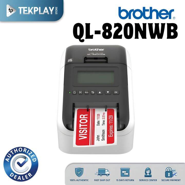 Brother QL-820NWB Professional Label Printer With Wired, Wireless And ...