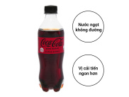 Thùng 24 chai nước ngọt có ga Coca Cola Zero 390ml Lốc 6 chai nước ngọt có
