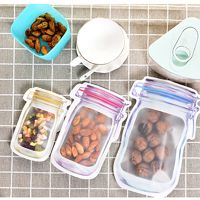 Reusable Jar Bottles Nuts Cookies Food Storage Snacks Sandwich Zip Lock