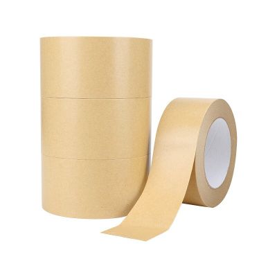 25m / roll Kraft Paper Tape Sealing Self Adhesive Tape Car Painting Shelter Mounting Album Photo Frame Paper Tape Waterproof Adhesives  Tape