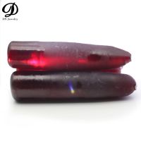 0.25kg Synthetic Corundum Dark Red Ruby Rough Stone Cylindrical Raw Material For Brilliant Fine Gemstone Making