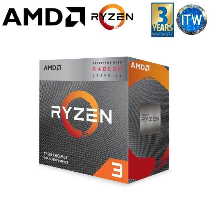 AMD Ryzen™ 3 3200G 4-Core Unlocked Desktop Processor with AMD Radeon ...