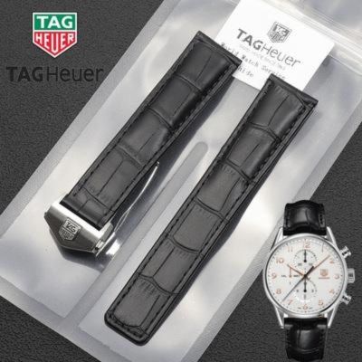 สายหนังนาฬิกาข้อมือสายนาฬิกาข้อมือ สาย Tag Heuer สำหรับ TAG Heuer สายนาฬิกาหนัง สายหนัง Carrera F1 Monaco Diving leather