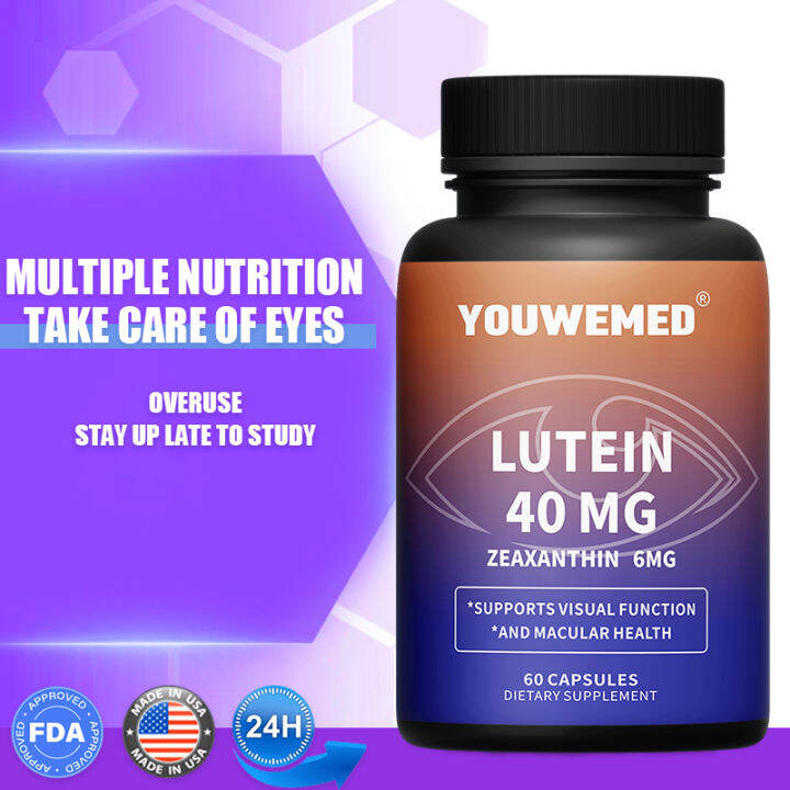 Lutein & Zeaxanthin Capsule Lutein Supplement with Bilberry Extract