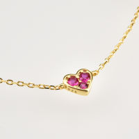 ANDYWEN 925 Sterling Silver Gold Love Heart Clear Rose Red Charm Long Chain Choker Necklace Pendant Women Wedding Luxury Jewelry