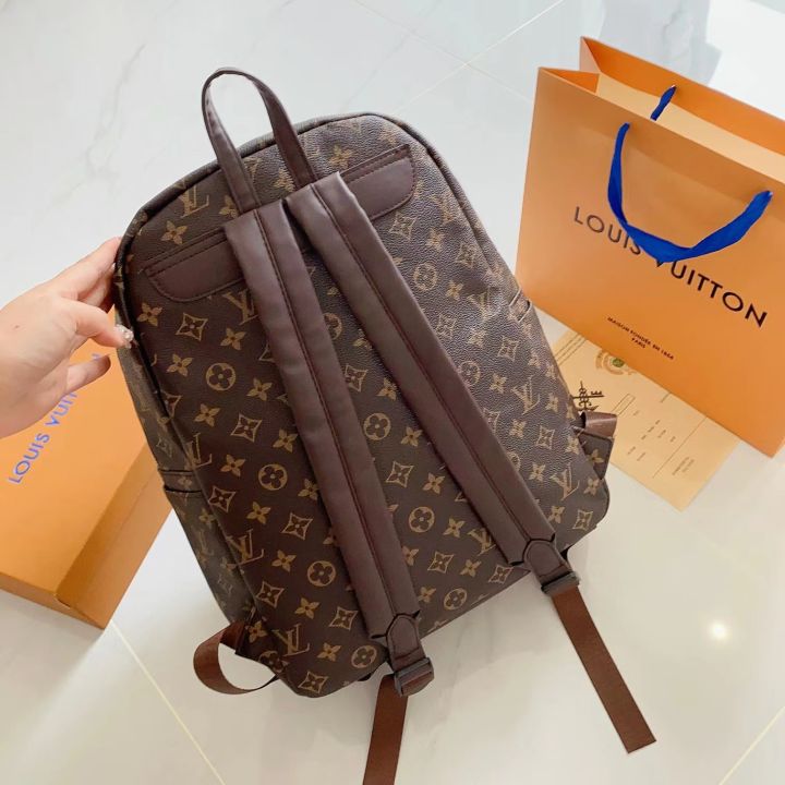 lv-กระเป๋าเป้สะพายหลังสำหรับผู้หญิง-ปีดอลกระเป๋าถือ-lv-สไตล์ตามท้องถนนของแท้กระเป๋านักเรียนไปโรงเรียน2023-mode-korea-ใหม่ใช้ได้ทั้งชายและหญิงกระเป๋าสะพายหลังความจุมากกระเป๋าเป้