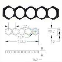 10Pcs 21700 Lithium Packs DIY Misalignment Fixed Bracket Assembly Holder Cells Pack Splicable Modular Support Flat
