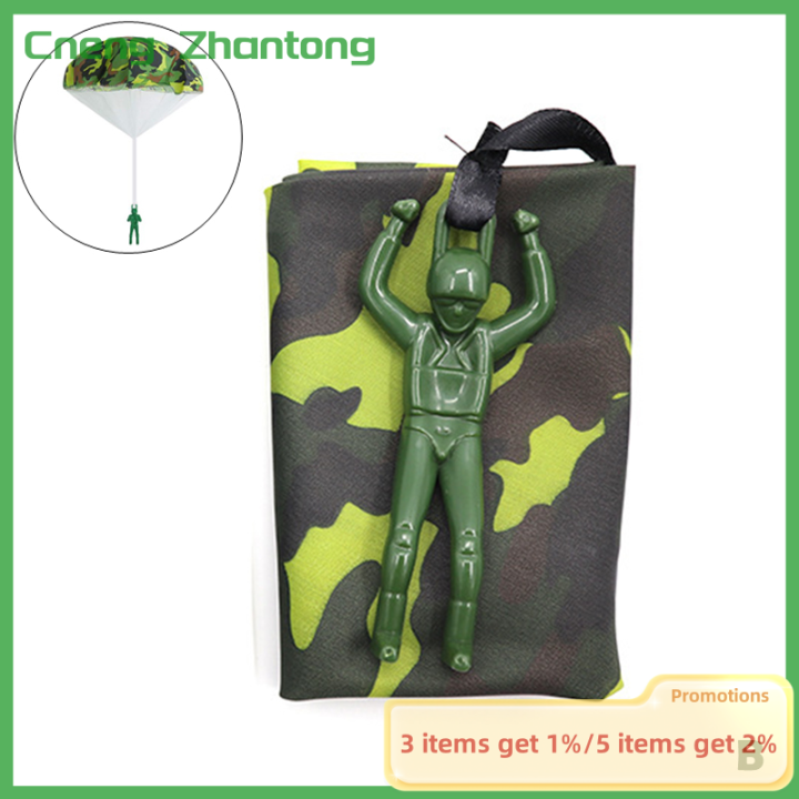 Cneng Mini Soldier Parachute Toys Military Hand Throwing Toys Camouflage Fly Parachute Lazada