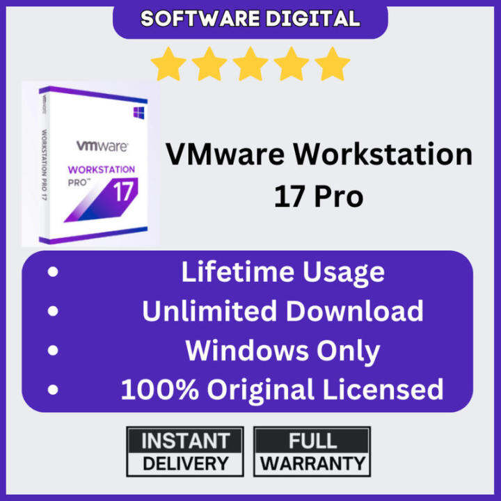 VMware Workstation 17 PRO - Lifetime Usage 100% Original License Key ...