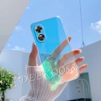 เคสโทรศัพท์สำหรับ OPPOA38 4G ฝาหลังนุ่มซิลิโคน TPU สีม่วงสดใสสมาร์ทโฟนรุ่นใหม่ A38 OPPO 2023