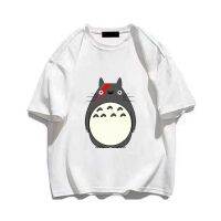 【HOT】 Fashion Versatile Mens T-Shirt Japan Anime Totoro T-Shirts Mens Cartoon Graphic Manga Harajuku Tees Casual top