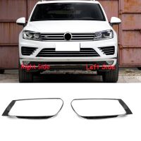 ฝาครอบเลนส์ใสโป๊ะโคมไฟไฟหน้ารถสำหรับ-VW Touareg 2016 2017 2018ไฟหน้าฝาครอบกระจก