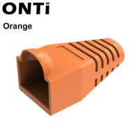 ONTi ฝาครอบอะแดปเตอร์ CAT5e CAT6 RJ-45ปลั๊กตัวเชื่อมสายเคเบิลเครือข่ายอีเทอร์เน็ต RJ45แคป5 CAT6เคสโทรศัพท์กันกระแทกสายหลากสี