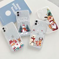 Christmas And New Year Case For iPhone 14 12 13 11 Xs Pro Max Mini Clear Fundas For iPhone 7 8 6 6S Plus XR X SE 2020 2022 Cover